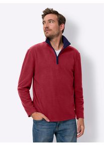 CLASSIC Herren Fleeceshirt "Fleece-Shirt", rot, Gr. 48, unifarben, 100% Polyester, Shirts