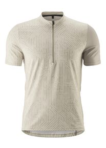 Gonso Herren Radtrikot "Adventure Jersey Halfzip M", grau, Gr. S, 88% Polyester (recycelt), 12% Elasthan, Trikots, Herren Fahrradtrikot kurzarm,