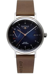 BAUHAUS Herren Automatikuhr "BAUHAUS Edition, Power Reserve", braun, Armbanduhren, Armbanduhr, Herrenuhr, Datum, Made in Germany