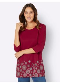 Classic Basics Damen Longshirt "Longshirt", bunt, Gr. 40, gemustert, mehrfarbig, bedruckt, 100% Baumwolle, Shirts