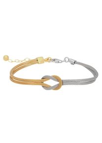 Firetti Damen Armband "Schmuck Geschenk Silber 925 Armschmuck Armkette Kreuzknoten", Silber 925 (Sterlingsilber), gold, Silber 925 (Sterlingsilber),