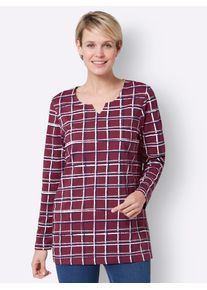 Classic Basics Damen Longshirt "Longshirt", bunt, Gr. 38, gemustert, kariert, mehrfarbig, 100% Baumwolle, Shirts