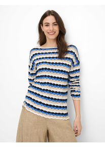 Brax Damen Strickpullover "Style LIZ", blau, Gr. 48, 72% Viskose, 28% Polyamid, Pullover