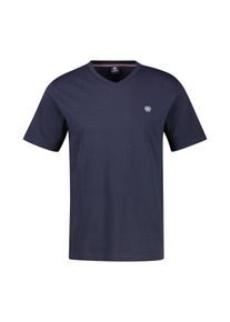 Lerros Herren T-Shirt "Lerros T-Shirt in Großen Größen, tonal gestreift", blau, Gr. XXXL, 100% Baumwolle, Shirts