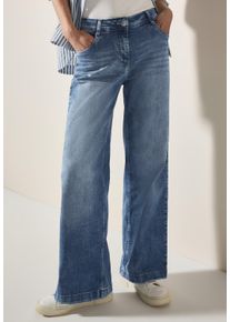 Cecil Damen Loose-fit-Jeans "Style Neele", blau, casual, Gr. 31, unifarben, Denim/Jeans, Obermaterial: 71% Baumwolle, 27% Polyester, 2% Elasthan,