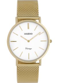 Oozoo Damen Quarzuhr, gold, Armbanduhren, Armbanduhr, Damenuhr, Edelstahlarmband