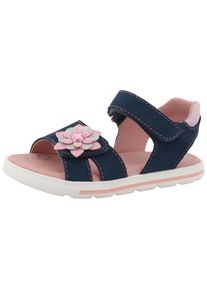 Lurchi Kinder Sandale "Carin", Gr. 27, bunt, Lederimitat, festlich, Schuhe, Festtagsschuh mit Blüte, Größenschablone zum Download
