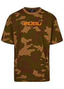 Fubu Herren T-Shirt "Fubu Herren FM221-001-01 Fubu Corporate Camo Tee", bunt, casual, Gr. S, gemustert, 100% Baumwolle, Shirts