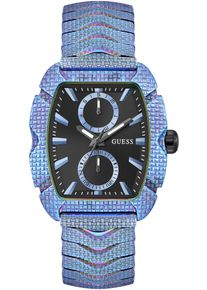 Guess Herren Multifunktionsuhr "NILE"hellblau, Armbanduhren, Quarzuhr, Armbanduhr, Herrenuhr, Datum, Wochentag, Edelstahlarmband