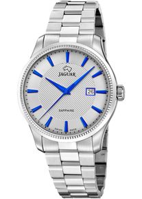 Jaguar Herren Quarzuhr "Essentia"silberfarben, grau, Armbanduhren, Armbanduhr, Herrenuhr, Swiss Made, Edelstahlarmband, analog, Datum