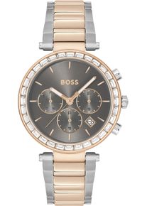 BOSS Damen Multifunktionsuhr "ANDRA", rosa, Armbanduhren, Quarzuhr, Damenuhr, Armbanduhr, Glaskristalle, Edelstahlarmband