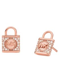 Michael Kors Damen Paar Ohrstecker "PREMIUM, SCHLOSS, MKC1628AN", Silber 925 (Sterlingsilber), rosa, Silber 925 (Sterlingsilber), Ohrringe, mit