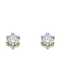 Adelia´s ADELIA ́S Damen Paar Ohrhänger, Damen, 0,1 ct VVS = sehr sehr kleine Einschlüsse, Gelbgold 585-Gold-Diamanten, gold, Gelbgold 585, Gold, Diamanten,