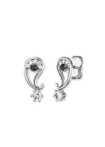 Engelsrufer Damen Paar Ohrstecker "Yin Yang, ERE-YIYA-ZI", Silber 925 (Sterlingsilber), schwarz, Silber 925 (Sterlingsilber), Ohrringe, Made in