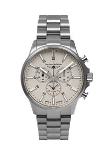 BAUHAUS Herren Chronograph "BAUHAUS Aviation", silber, Armbanduhren, Armbanduhr, Quarzuhr, Herrenuhr, Titan, Saphirglas, Made in Germany