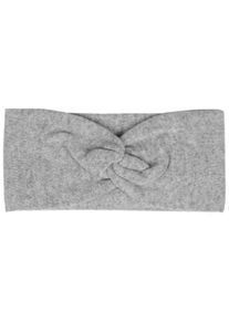 Zwillingsherz Damen Stirnband, grau, casual,modisch,feminin, unifarben, Strick, Kaschmir, Mützen, Knoten vorn, Cashmere, Feinstrick
