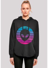 F4NT4STIC Damen Kapuzenpullover "Alien Kopf", schwarz, casual, Gr. L, Obermaterial: 100% Baumwolle, Pullover, Premium Qualität
