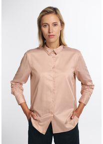Eterna Damen Hemdbluse "LOOSE FIT", beige, klassisch, Gr. 42, 100% cotton, Blusen, EASY IRON (bügelleicht)