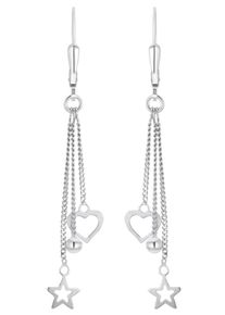 Amor Damen Paar Ohrhänger "2017154", Silber 925 (Sterlingsilber), silber, Silber 925 (Sterlingsilber), Ohrringe