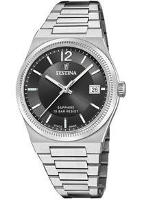 Festina Damen Quarzuhr "Rivé Collection", silber, Armbanduhren, Armbanduhr, Damenuhr, Swiss Made, Saphirglas, bis 10 bar wasserdicht