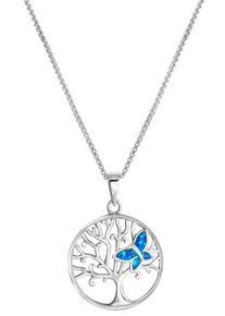 Firetti Damen Kette mit Anhänger "Schmuck Geschenk Silber 925 Halsschmuck Halskette Venezianer Baum", Silber 925 (Sterlingsilber), L: 45cm B: 1mm,
