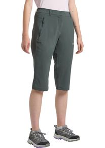 Jack Wolfskin Damen 3/4-Hose "HIKEOUT", grün, sportlich, Gr. 38, Obermaterial: 94% Polyamid, 6% Elasthan, Hosen