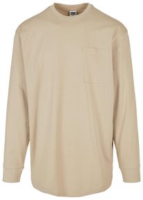 Urban Classics Herren Longsleeve "Urban Classics Herren Heavy Oversized Pocket Longsleeve", grau, klassisch, Gr. S, unifarben, 100% Baumwolle, Shirts