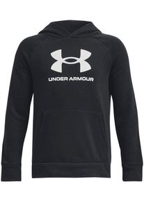 Under Armour Kinder Kapuzensweatshirt "RIVAL", schwarz, Gr. XS, Obermaterial: 67% Baumwolle, 33% Polyester, Sweatshirts, Für Kinder - Material innen