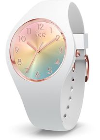 Ice Watch ICE-WATCH Damen Quarzuhr "ICE sunset - Rainbow - Small, 015743", rosa, Armbanduhren, Armbanduhr, Damenuhr, Silikon, Mineralglas, analog
