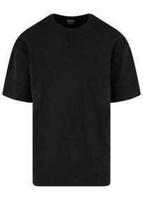 Urban Classics Herren T-Shirt "Urban Classics Light Terry T-Shirt Crew", schwarz, casual, Gr. S, unifarben, 70% Baumwolle, 30% Polyester, Shirts
