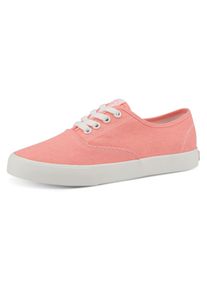 Tamaris Damen Sneaker, Gr. 37, orange, Textil, casual, Schuhe, in sommerlichen Farben, Freizeitschuh, Halbschuh, Schnürschuh
