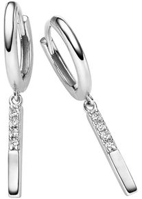 HECHTER PARIS Damen Paar Creolen "Schmuck Geschenk Silber 925 Ohrschmuck Ohrringe Stäbchen", Silber 925 (Sterlingsilber), silber, Silber 925