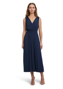 BETTY & CO BETTY & CO Damen Plisseekleid "Betty & Co Plisseekleid ohne Arm", blau, feminin, Gr. 46, Obermaterial: 94% Polyester, 6% Elasthan. Futter: 100%