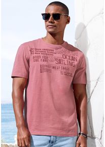 John Devin Herren T-Shirt "mit Print", rot, casual, Gr. XXL, bedruckt, Slub, Obermaterial: 100% Baumwolle, Shirts, Regular-Fit, aus Slub-Qualität,