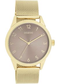 Oozoo Damen Quarzuhr, gold, Armbanduhren, Armbanduhr, Damenuhr, Herrenuhr, Lederarmband, analog