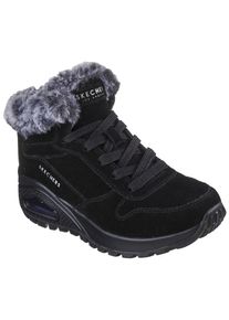Skechers Damen Winterboots "UNO RUGGED-WINTRINESS", Gr. 35, schwarz, Veloursleder, Textil, casual, Schuhe, Snowboots mit Water Repellent-Ausstattung