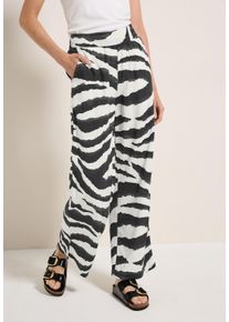 Cecil Damen Culottevolcanic grau, casual, Gr. M, bedruckt, Stoff, 100% Viskose , Hosen, High Waist