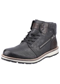 Rieker Herren Winterboots, Gr. 45, schwarz, Textil, Synthetik, sportlich, Schuhe, mit wasserabweisender TEX-Membran