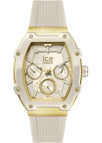 Ice Watch ICE-WATCH Damen Multifunktionsuhr "ICE boliday - Steel - Medium - MT", beige, Armbanduhren, Quarzuhr, Armbanduhr, Damenuhr, analog, Silikonarmband,