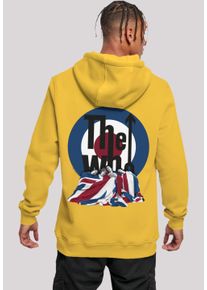 F4NT4STIC Herren Kapuzenpullover "The Who Flag Blanket", gelb, casual, Gr. XXL, Obermaterial: 65% Baumwolle, 35% Polyester, Pullover, Premium Qualität