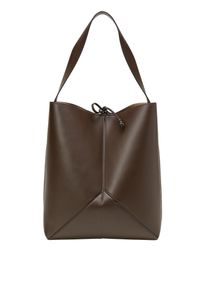 Marc O'Polo MARC O'POLO Damen Umhängetasche "aus einer Lederalternative aus recyceltem Polyester", braun, Polyester, unifarben, Taschen
