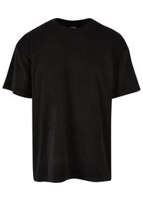 Urban Classics Herren T-Shirt "Urban Classics Herren Oversized Towel Tee", schwarz, casual, Gr. L, unifarben, 100% Baumwolle, Shirts