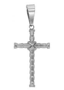 Adelia´s ADELIA ́S Damen Ketten-Anhänger "Neuheit 2025 - stylischer Kreuz Anhänger aus Edelstahl", Edelstahl, gold, Edelstahl, Schmuckanhänger