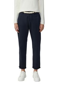s.Oliver Damen Chinohose, blau, casual, Gr. 40, unifarben, Web, Obermaterial: 98% Baumwolle, 2% Elasthan, Hosen, mit Gürtel