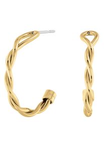 Tommy Hilfiger Damen Paar Creolen "Schmuck Edelstahl Ohrschmuck Ohrringe", Edelstahl, gold, Edelstahl, Ohrringe