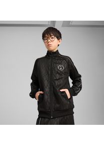 Puma Kinder Trainingsjacke "X HARRY POTTER T7 TRACK JACKET TR", schwarz, sportlich, Gr. 152, gemustert, Sweatware, Obermaterial: 59% Polyester, 41%