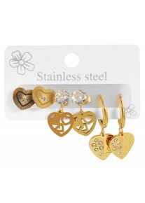 Adelia´s ADELIA ́S Damen Paar Ohrhänger, Damen, Edelstahl, silber, Edelstahl, Ohrringe