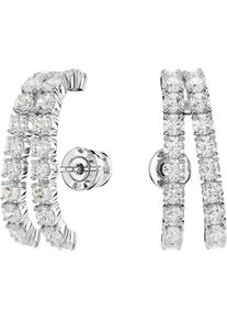 Swarovski Damen Paar Ohrstecker "Schmuck Geschenk Matrix Ohrspangen Ohrklemmen, 5705835", Metall, silber, Metall, Ohrringe, mit Swarovski Zirkonia