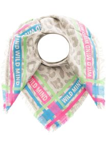 Zwillingsherz Damen Schal ""Wild Mind 2"", grau, modisch, Obermaterial: 60% Polyacryl, 25% Baumwolle, 15% Wolle, Modetücher, mit Wollanteil und
