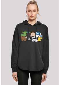 F4NT4STIC Damen Kapuzenpullover "Star Wars Character Logo", schwarz, casual, Gr. M, Obermaterial: 100% Baumwolle, Pullover, Print